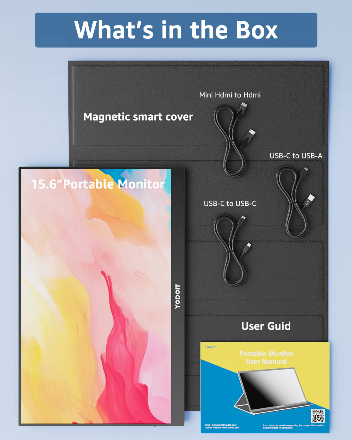 YODOIT Portable Monitor | 17.3” FHD 1080P