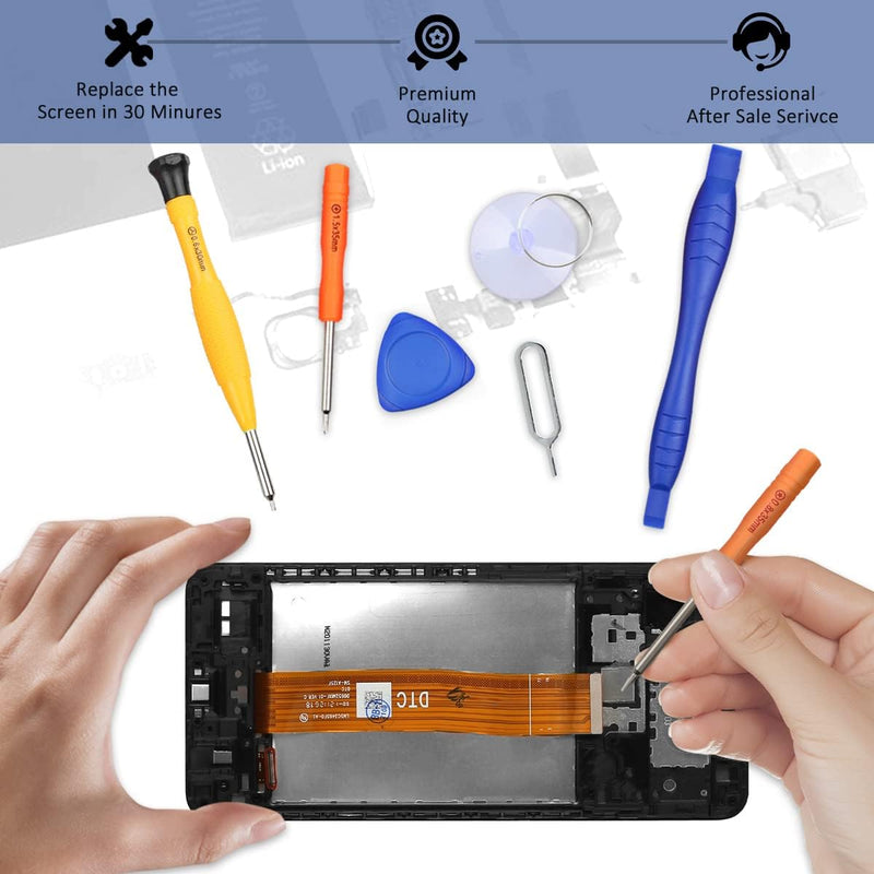 Yodoit for Samsung Galaxy A12 LCD Screen Replacement Kit with Frame