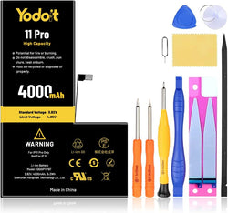 Batterie de remplacement pour iPhone 11 Pro 4000 mAh haute capacité Yodoit