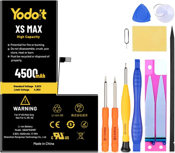 Battery Replacement for iPhone XS Max 4500mAh High Capacity Yodoit