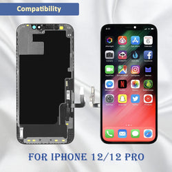 Display für iPhone 12 / 12 Pro OLED Touchscreen Yodoit