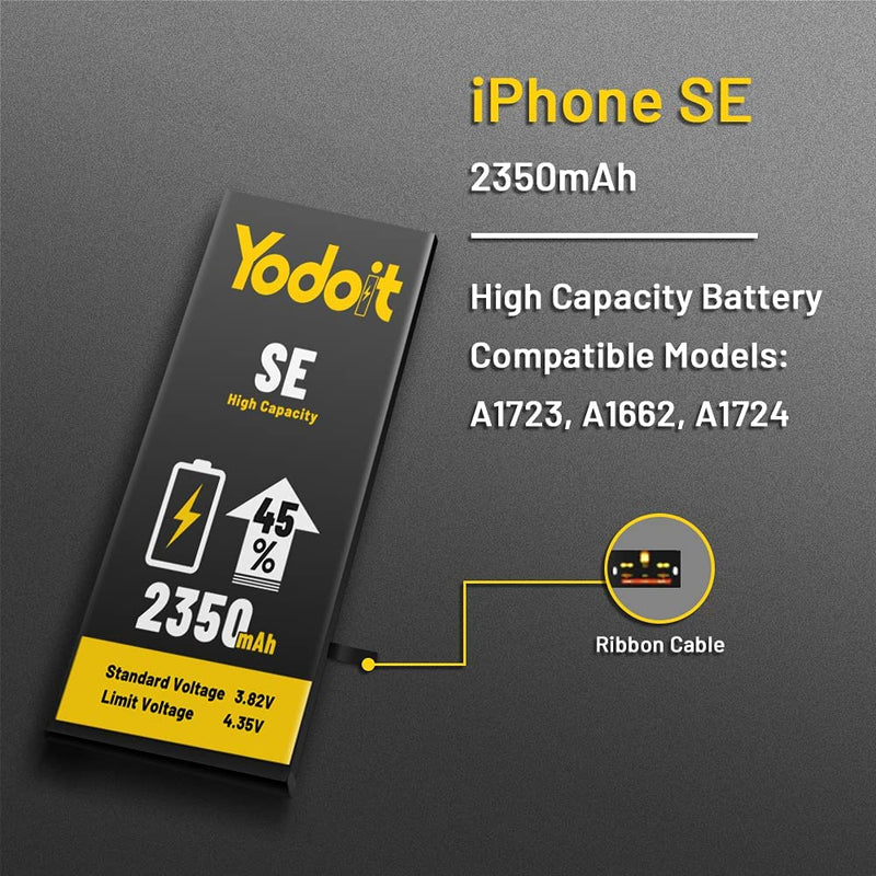 Battery Replacement For Apple iPhone SE 2016 2350mAh Premium High Capacity - Yodoit