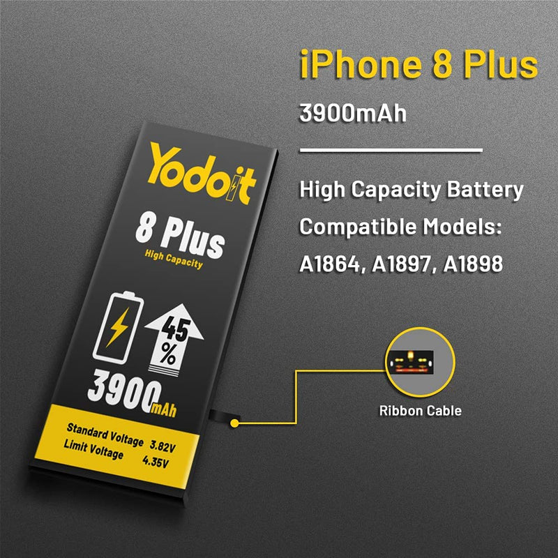 Battery Replacement For Apple iPhone 8 Plus Li-ion 3900mAh Premium High Capacity - Yodoit