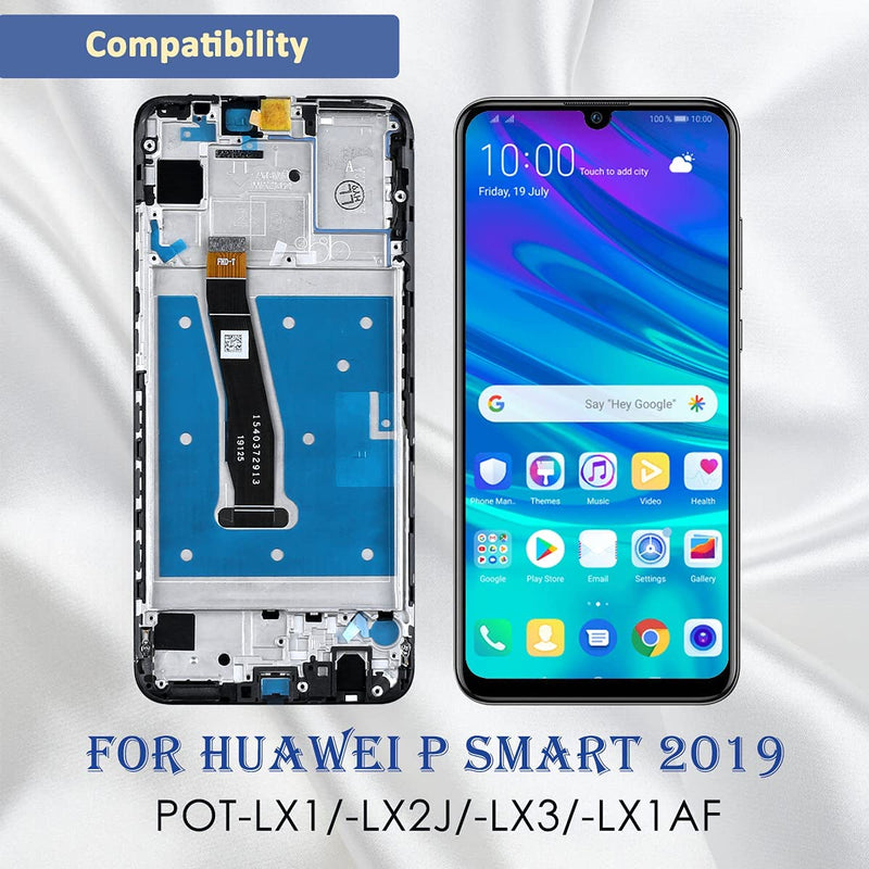 Yodoit for HUAWEI P smart 2019 Screen Replacement 6.21" LCD With Frame - Yodoit