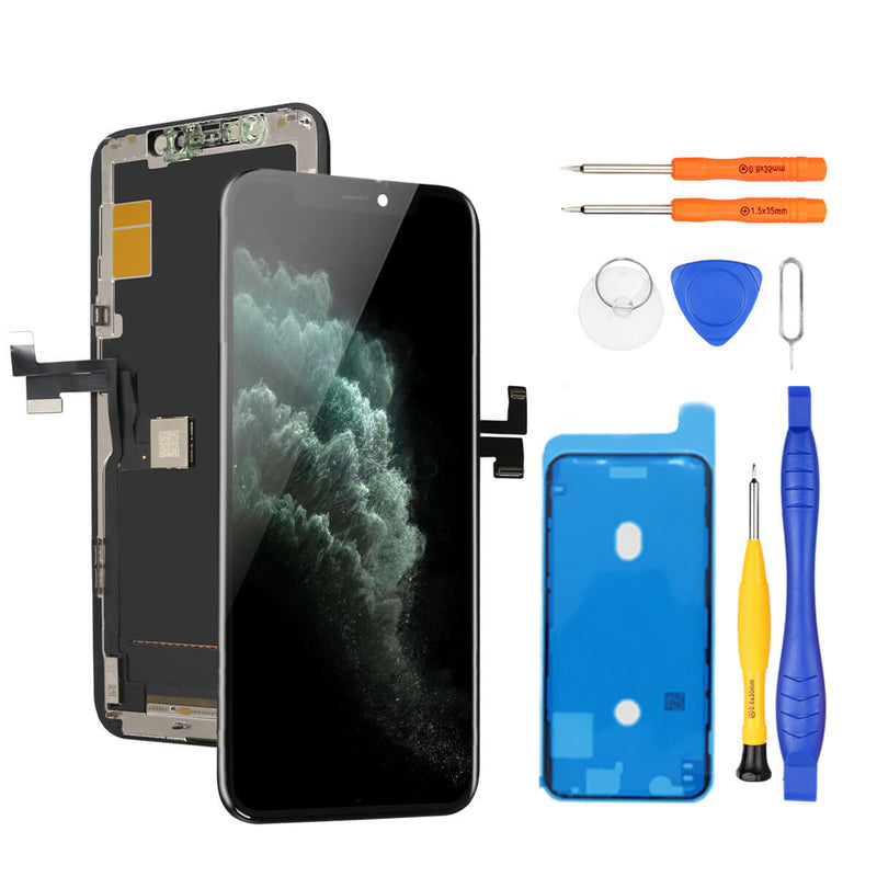 For iPhone 11 LCD Display For Original Mobile Phone Screen Digitizer For  iPhone 11 Pro Max LCD For iPhone X Assembly With Tools
