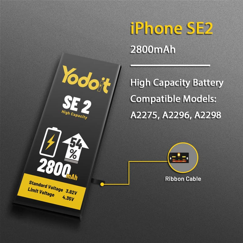 Batterie pour Phone SE 2020 Haute Capacité Batterie de Remplacement 2700  mAh de Batterie Grande capacité Lithium kit de Réparation Complet