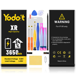 Battery Replacement for iPhone XR 3650mAh High Capacity Yodoit